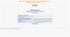 Desktop Screenshot of bugtracker.sqasa.com